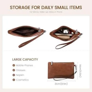 LOVEVOOK Laptop Bag for Women, 15.6 inch Laptop Tote Bag Vintage Work Bags for Women Computer Bag Office Briefcase Handbag