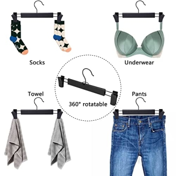 Durable 50 Pack Black Plastic Clothing Hangers for Sale