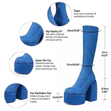 VOMIRA Stylish Platform Boots for Women - Chic Comfort