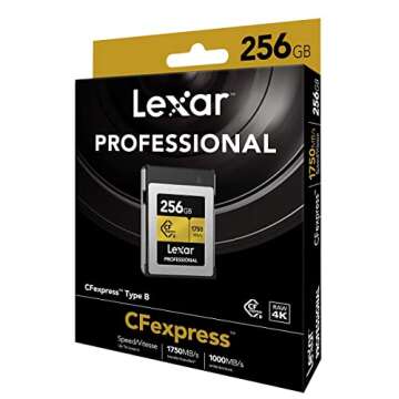 Lexar Professional CFexpress 256GB Type-B Card (LCFX10-256CRBNA)