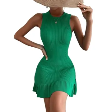 Stylish MakeMeChic Sleeveless Sweater Dress for Women