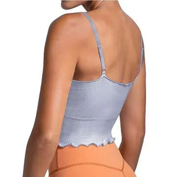 Sunzel Tank Top - Seamless V Neck Cropped Camisole for Women