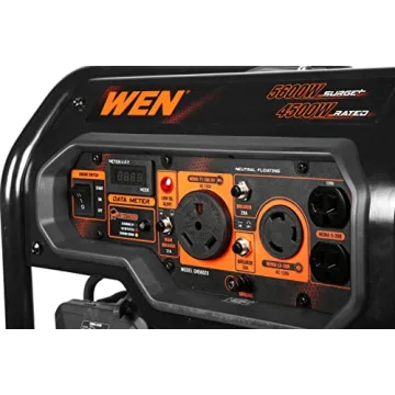 WEN Portable Generator with Electric Start and CO Shutdown