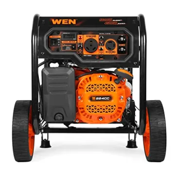WEN Portable Generator with Electric Start and CO Shutdown