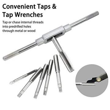 GMTOOLS 40PCS Tap Die Set for Efficient Threading