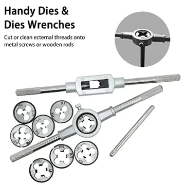 GMTOOLS 40PCS Tap Die Set for Efficient Threading