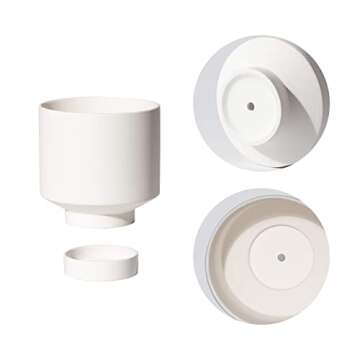 Stylish UBEE Ceramic Plant Pot Set | Indoor Planters with Drainage