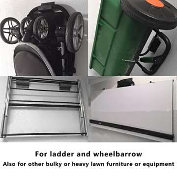 Juformin Heavy-Duty Ladder Hanger for Garage Storage
