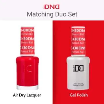 DND Gel Polish Set, Purple Collection, UV/LED Gel Polish and Air Dry Nail Lacquer, Matching Chip-Free Polish Duo, 732 Joy, 0.5 Fl Oz