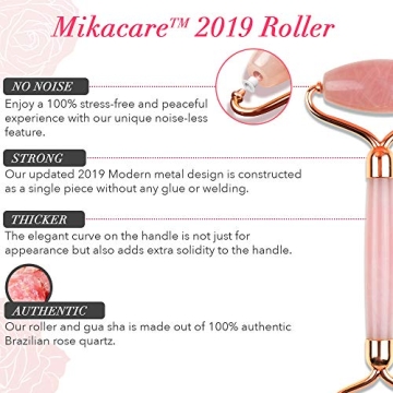 2 in 1 Rose Quartz Roller and Gua Sha for Radiant Skin