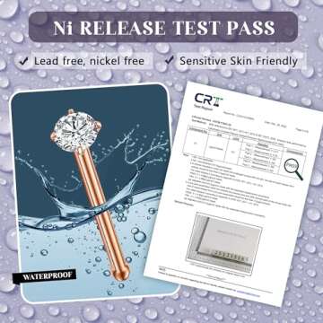 FINREZIO 15PCS Surgical Steel Nose Rings Set for All