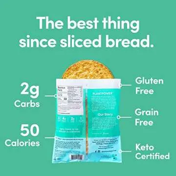 Outer Aisle Cauliflower Sandwich Thins | Keto, Gluten Free, Low Carb Cauliflower Bread | Super Sampler, Pack of 12