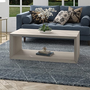 Stylish Henn&Hart Alder White Coffee Table for Modern Homes
