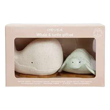 Hevea Squeeze'n'Splash Whale & Turtle Bath Toys Gift Set