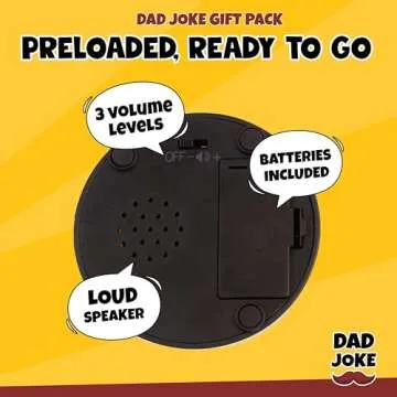 Dad Joke Deluxe Pack: Laugh-Out-Loud Talking Bottle Opener & Button - The Ultimate Gag Gift for Dads Everywhere