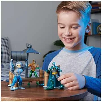 Gotham City Harbor Chaos Playset with Batman Action Figures