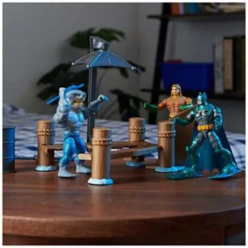 Gotham City Harbor Chaos Playset with Batman Action Figures