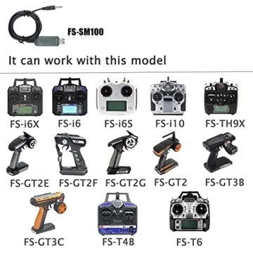 RCmall Flysky USB Flight Simulator Cable for All Transmitters