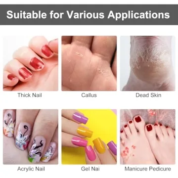 C12rtive 100 Pcs 3mm Small Sanding Bands for Nail Care