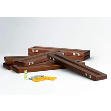 LABEND HOME Vinyl Record Shelves Set of 8 - Elegant Pine Display