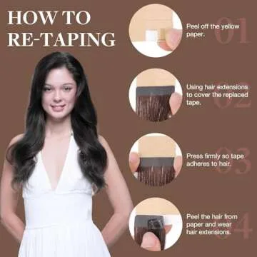 Premium GOO GOO Tape in Hair Extensions for Perfect Volume