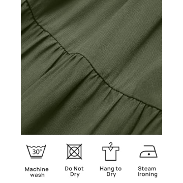 ZESICA Women's Summer Flutter Sleeve Midi Dress for Style