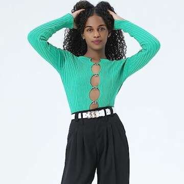 Earnda 2 Pack Women Belts for Jeans Dresses Fashion Gold Buckle Ladies Waist Belt Faux Leather White...