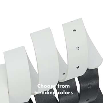 Stylish Earnda 2 Pack Women Belts with Gold Buckle