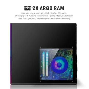 HP Desktop Computer PC with Intel Core i5 and RGB Accessories