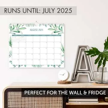 Aesthetic 2024-2025 Wall Calendar - Runs from January 2024 Until July 2025 - The Perfect Wall Hanging Calendar Planner for Easy Organizing