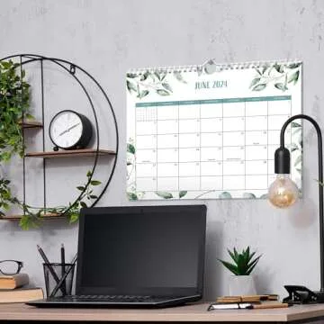 Aesthetic 2024-2025 Wall Calendar - Runs from January 2024 Until July 2025 - The Perfect Wall Hanging Calendar Planner for Easy Organizing