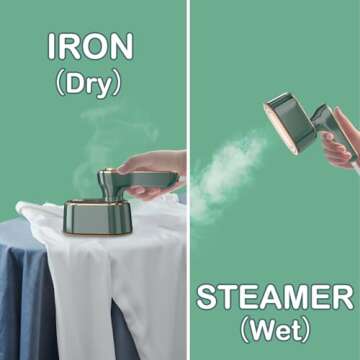 Mini Travel Steamer Efficient Iron for All Fabrics