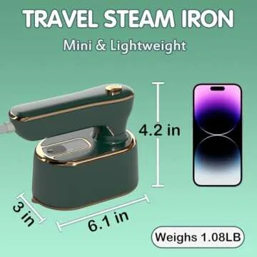 Mini Travel Steamer Efficient Iron for All Fabrics