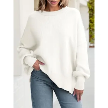 Cozy ANRABESS Women Crewneck Pullover - Perfect for Fall Fashion
