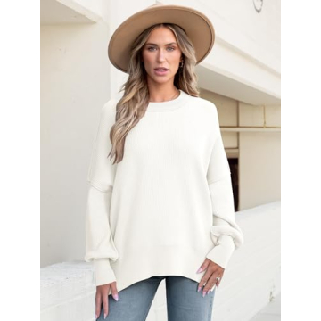 Cozy ANRABESS Women Crewneck Pullover - Perfect for Fall Fashion