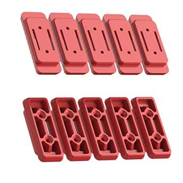 NyVoozy(20pcs-Red Feet Mounting System,Mounting Feet for Milwaukee Packout, Mounting Feet for Milwau...