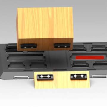 NyVoozy(20pcs-Red Feet Mounting System,Mounting Feet for Milwaukee Packout, Mounting Feet for Milwaukee Packout System