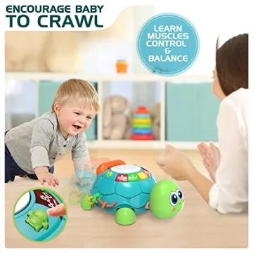 Early Learning Musical Turtle Toy for Kids 6-18 Months