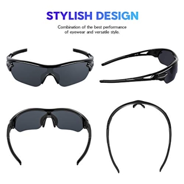 BEACOOL Polarized Sports Sunglasses UV Protection Comfort