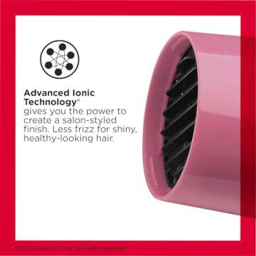 Revlon 1875W Lightweight Hair Dryer | For Easy Smooth Styling (Pink)