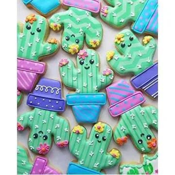 Llama and Cactus Cookie Cutters Set Perfect for Baking