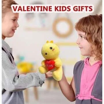 Cute Dinosaur Plush Toys Set for Kids' Valentine Gifts