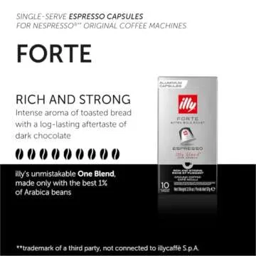 Illy - Forte Extra Bold Roast Coffee Capsules for Nespresso