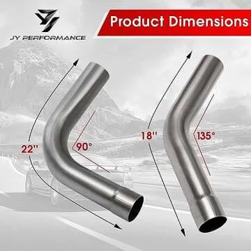 T304 Stainless Steel Exhaust Tubing Kit 8PCS – Customizable Performance