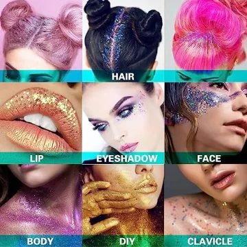 Vibrant MEICOLY Pink Body Glitter Gel for All Occasions