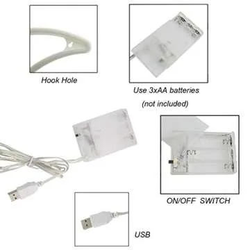 Sunnyglade USB LED Neon Decorative Lights for Parties