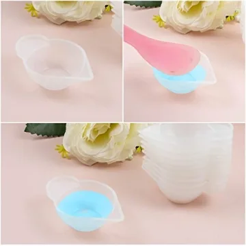 AUEAR 10 Pack Silicone Mold Cup Dispenser for Crafts