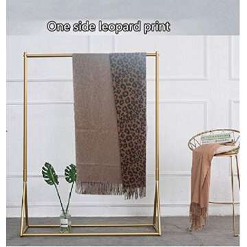 Stylish Women's Winter Leopard Scarf with Tassels