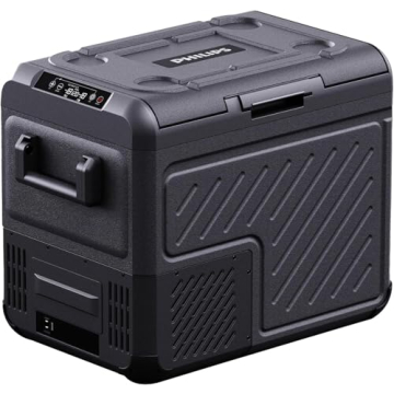 PHILIPS TB7301G 12 Volt Refrigerator, 48 Quart Dual Zone Car Refrigerator, Electric Cooler with 12/2...