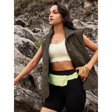 SENSERISE Women's Stylish Lightweight Puffer Vest for Outdoor Fashion